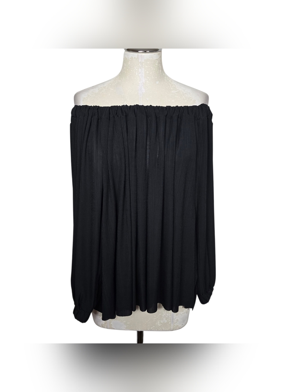 Intemately Free People Off Shoulder Top Lightweight Black S